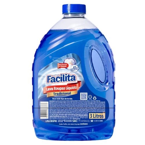 LAVA ROUPA LIQUIDO TRADICIONAL FACILITA AUDAX 3LT